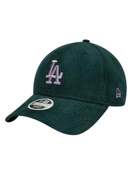 Boné New Era Cord LA verde para mulher