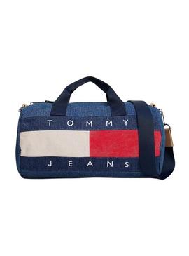 Bolsa Tommy Jeans Archive mini duffle para mulher.