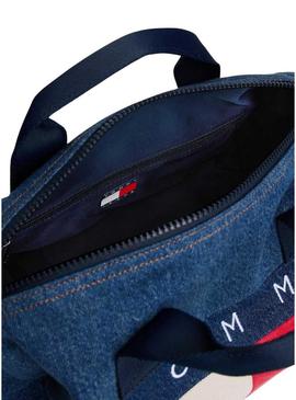 Bolsa Tommy Jeans Archive mini duffle para mulher.