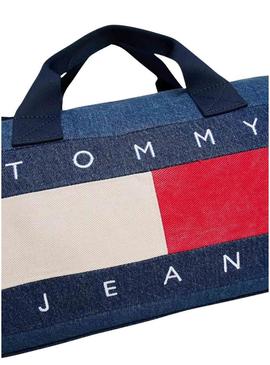 Bolsa Tommy Jeans Archive mini duffle para mulher.