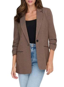 Blazer Only Lettie marrom para mulher