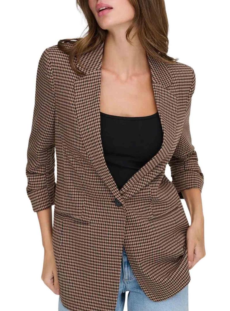Blazer Only Lettie marrom para mulher