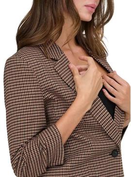 Blazer Only Lettie marrom para mulher