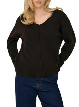 Camisola Only Whitney marrom para mulher.