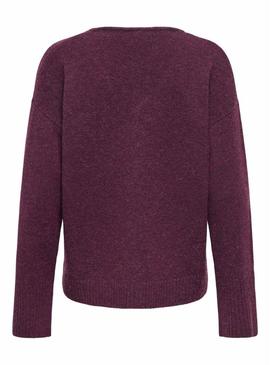 Camisola Only Whitney granate para mulher