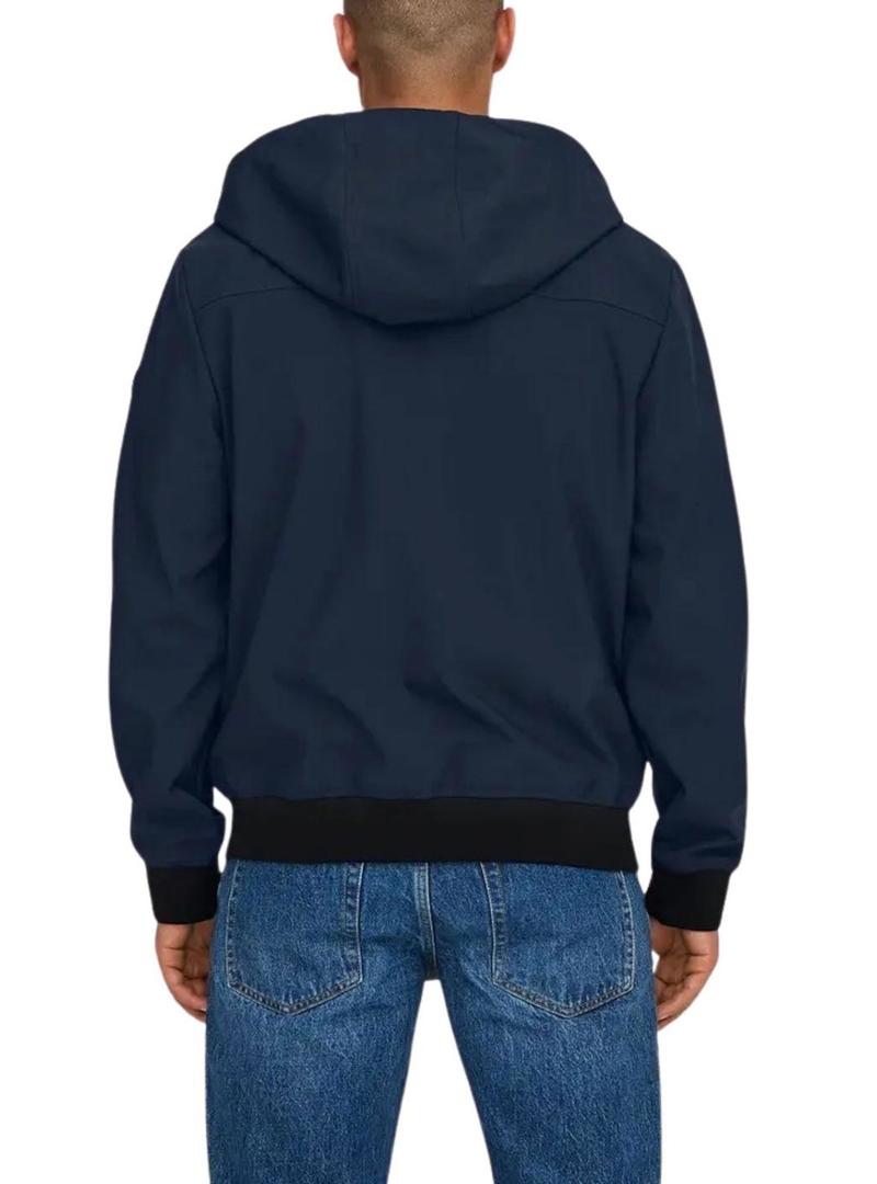 Blusão marinho Only and Sons Bowie para homem.