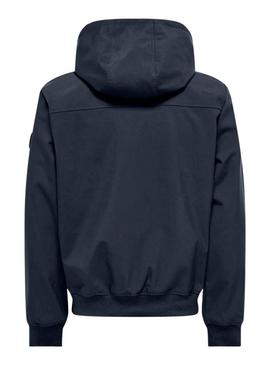 Blusão marinho Only and Sons Bowie para homem.