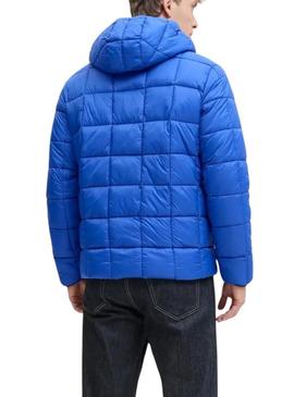 Retorna apenas a tradução para o português desta frase: Casaco Jack and Jones Brook reversível azul para homem.