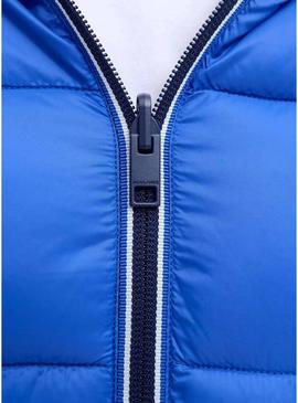 Retorna apenas a tradução para o português desta frase: Casaco Jack and Jones Brook reversível azul para homem.