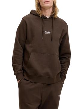 Moletom Jack and Jones Soho marrom para homem.