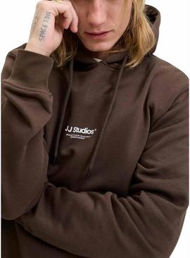 Moletom Jack and Jones Soho marrom para homem.