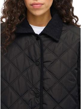 Parka Vila Viquila preta para mulher