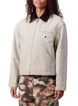 Casaco Carhartt Detroit bege para mulher