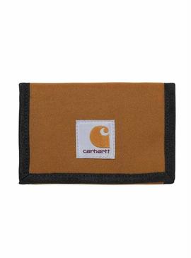 Carteira Carhartt WIP Alec marrom para homem e mulher.