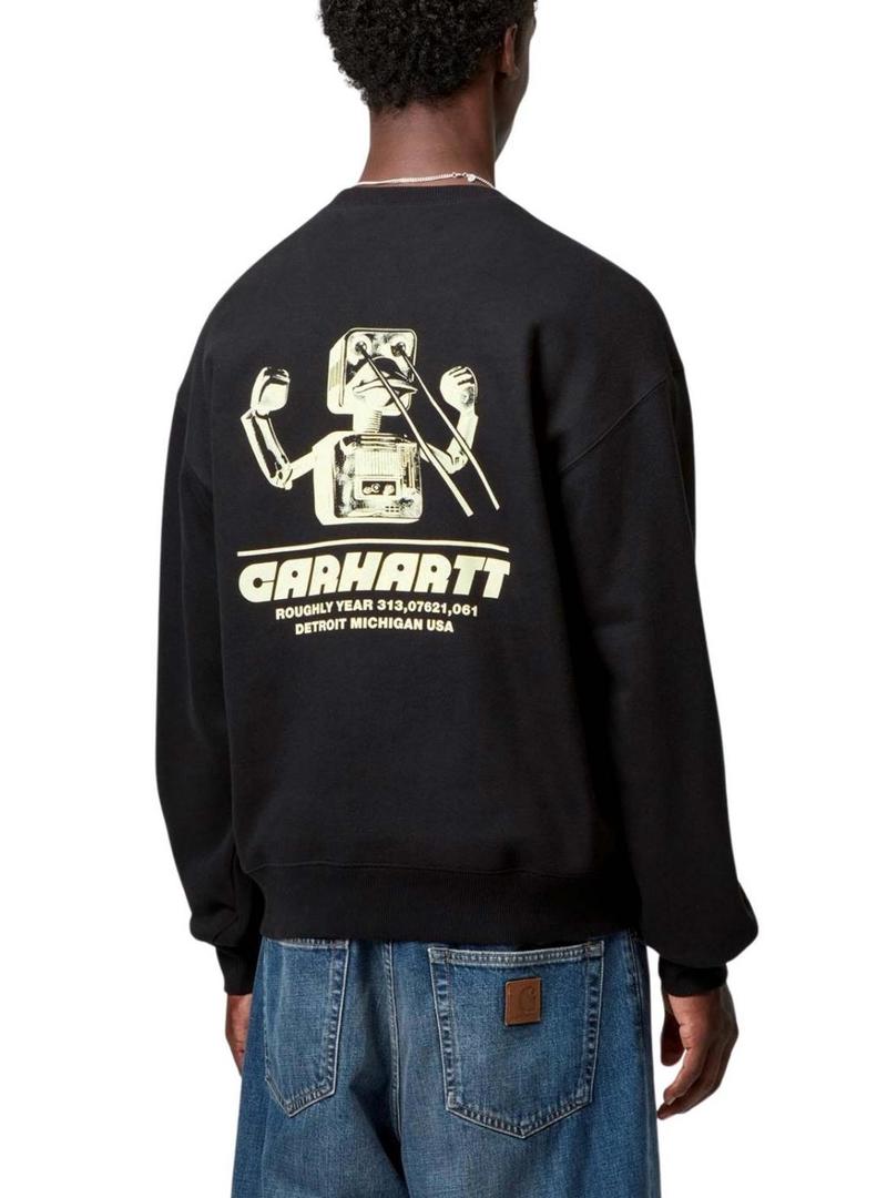 Moletom Carhartt Wiptopia preto para homem.