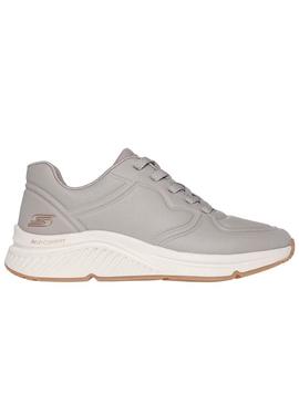 Sapatilhas Skechers Arch Bobs cinza para mulher.
