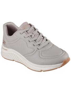 Sapatilhas Skechers Arch Bobs cinza para mulher.