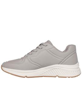 Sapatilhas Skechers Arch Bobs cinza para mulher.