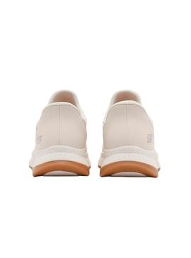 Tênis Skechers Bobs Squad 4 branco para mulher.