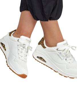 Sapatilhas Skechers Uno animal print para mulher