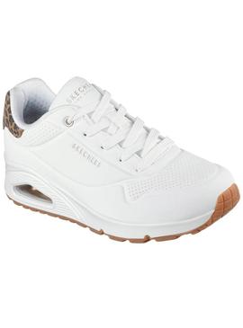 Sapatilhas Skechers Uno animal print para mulher