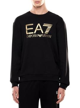 Moletom Emporio Armani EA7 preto para homem.
