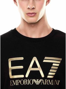 Moletom Emporio Armani EA7 preto para homem.