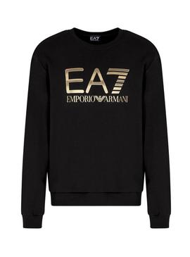 Moletom Emporio Armani EA7 preto para homem.
