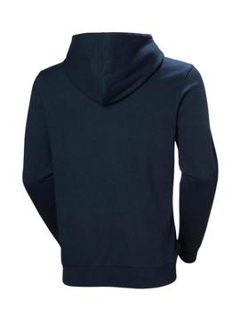 Moletom Helly Hansen Core azul marinho para homens.