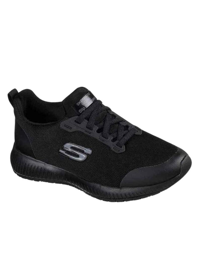 Sapatilhas Skechers Squad antiderrapantes preto para mulher