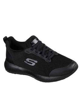 Sapatilhas Skechers Squad antiderrapantes preto para mulher