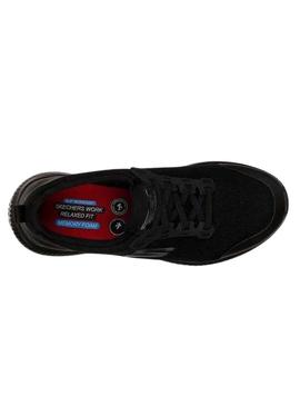 Sapatilhas Skechers Squad antiderrapantes preto para mulher