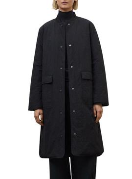 Casaco Ecoalf Tiago reversível preto para mulher.