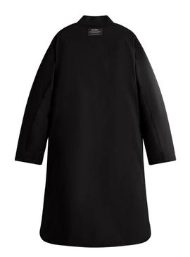 Casaco Ecoalf Tiago reversível preto para mulher.