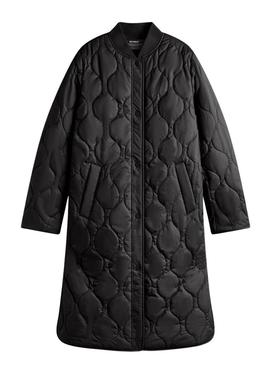 Casaco Ecoalf Tiago reversível preto para mulher.