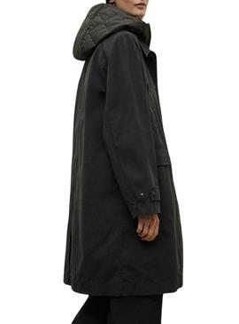 Casaco Ecoalf Hyden de duas peças verde para mulher