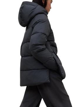 Jaqueta acolchoada Ecoalf Fuji cinza para mulher