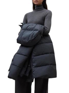 Jaqueta acolchoada Ecoalf Fuji cinza para mulher