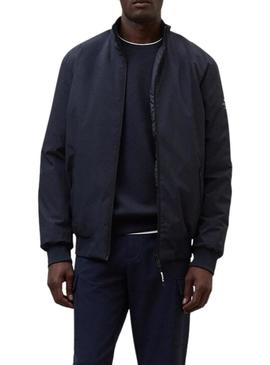 Jaqueta bomber Ecoalf Jaime azul marinho para homens.