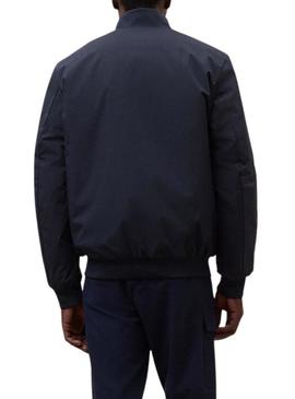 Jaqueta bomber Ecoalf Jaime azul marinho para homens.