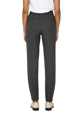 Calças Only Poptrash cinza escuro para mulher.