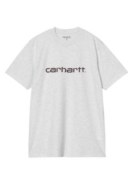 Camiseta Carhartt Script cinza para homem