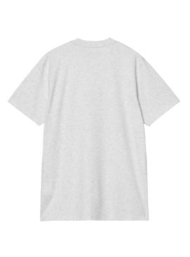 Camiseta Carhartt Script cinza para homem