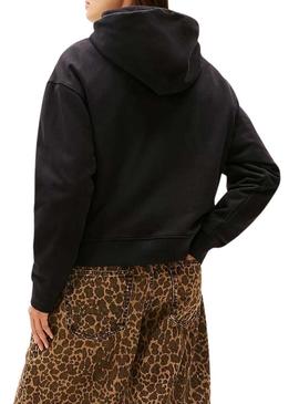 Moletom Tommy Jeans Western preto para mulher