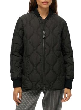 Casaco Superdry Acolchoado preto para mulher