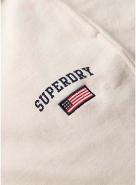 Jogger Superdry Athletic bege para mulheres