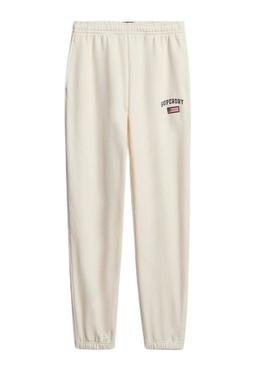 Jogger Superdry Athletic bege para mulheres