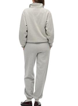 Jogger Superdry Athletic cinza para mulheres