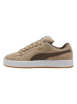 Sapatilhas Puma Suede XL bege para homem