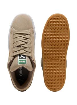 Sapatilhas Puma Suede XL bege para homem